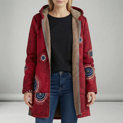 Long Fitted Hooded Jacket - Philine