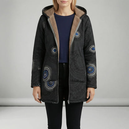 Long Fitted Hooded Jacket - Philine