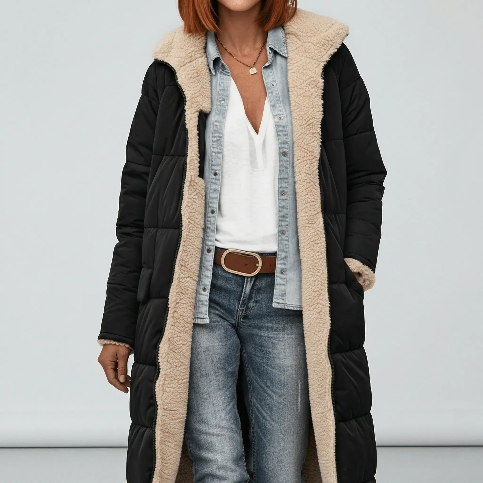 Long Ladies Puffer Coat - Alexa