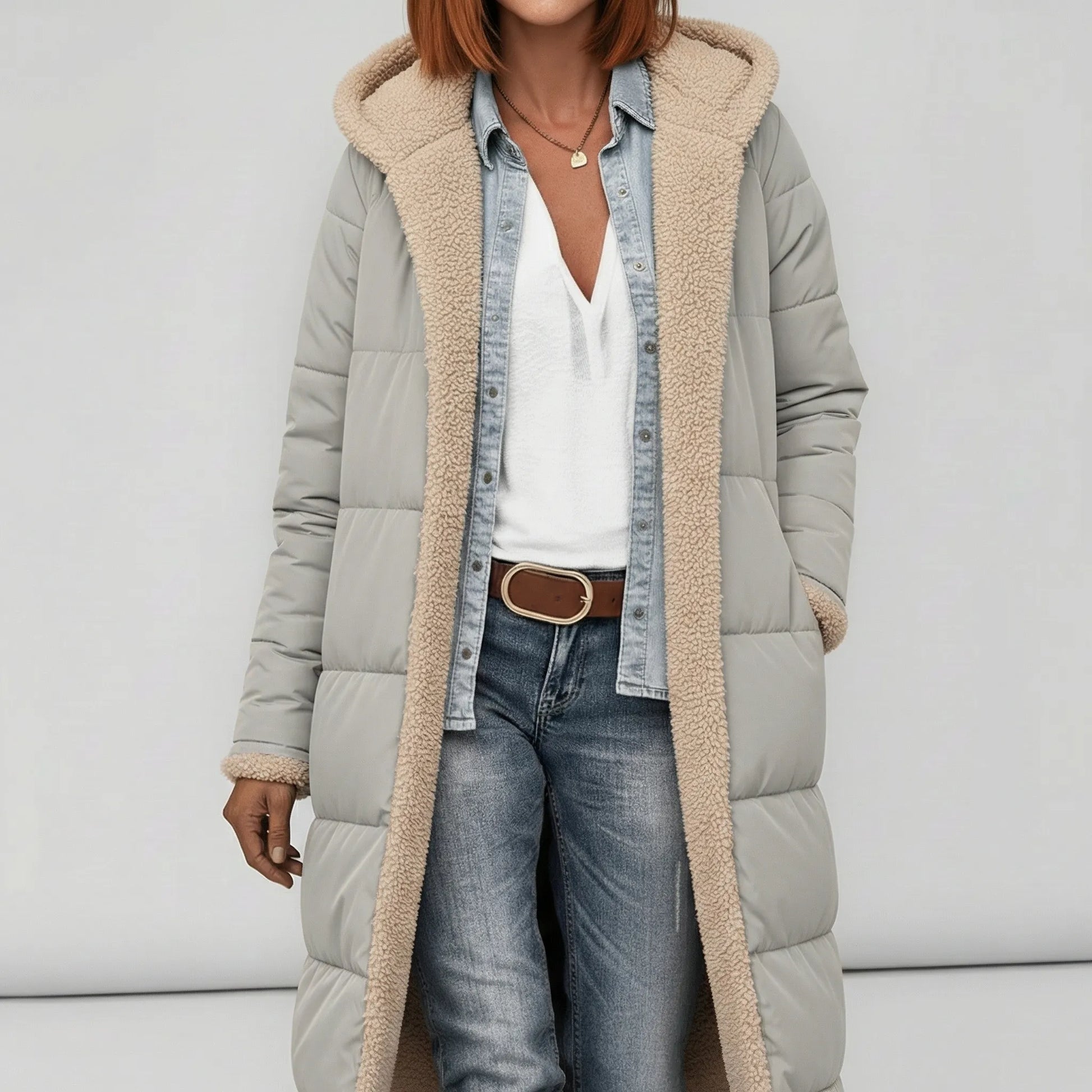 Long Ladies Puffer Coat - Alexa