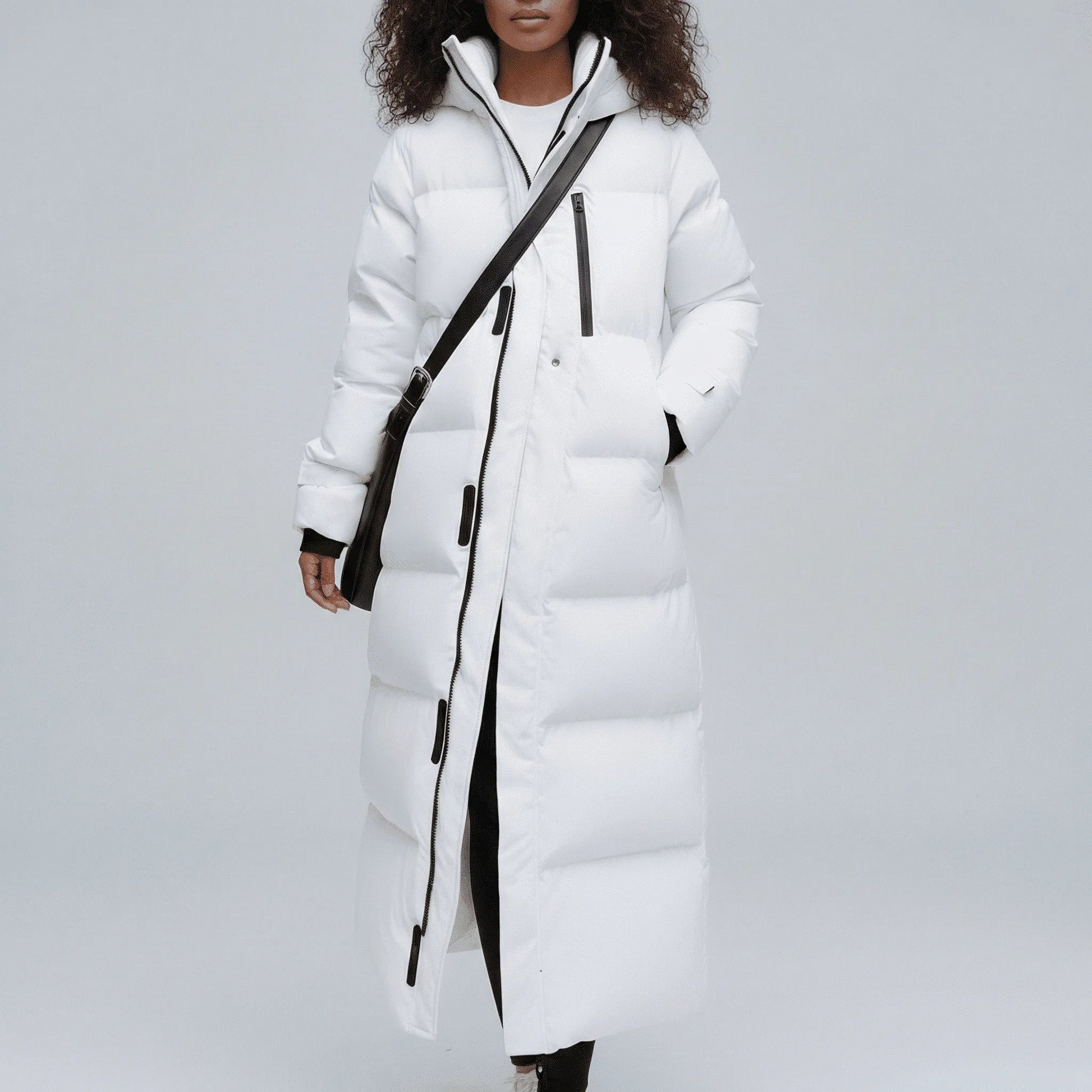 Long Ladies Puffer Coat - Samantha