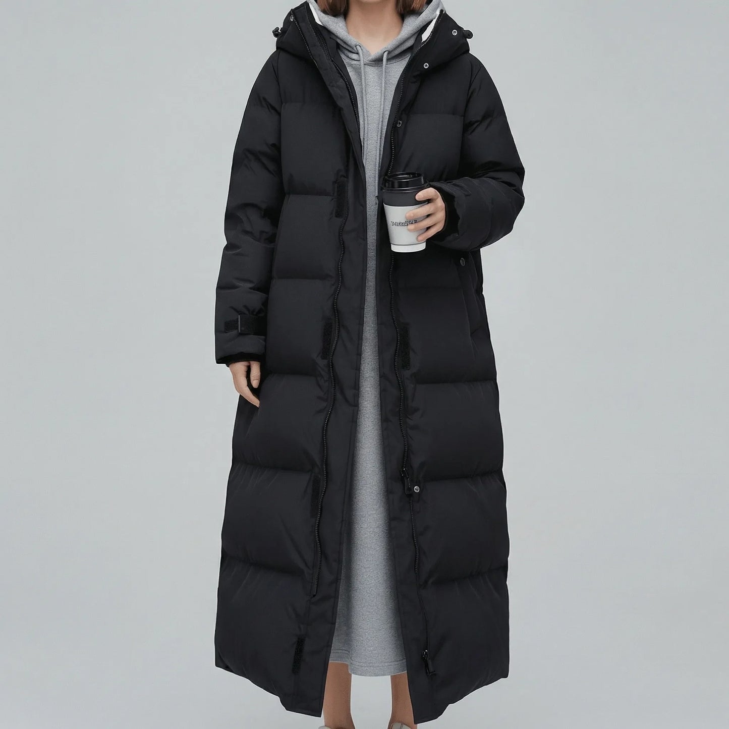 Long Ladies Puffer Coat - Samantha