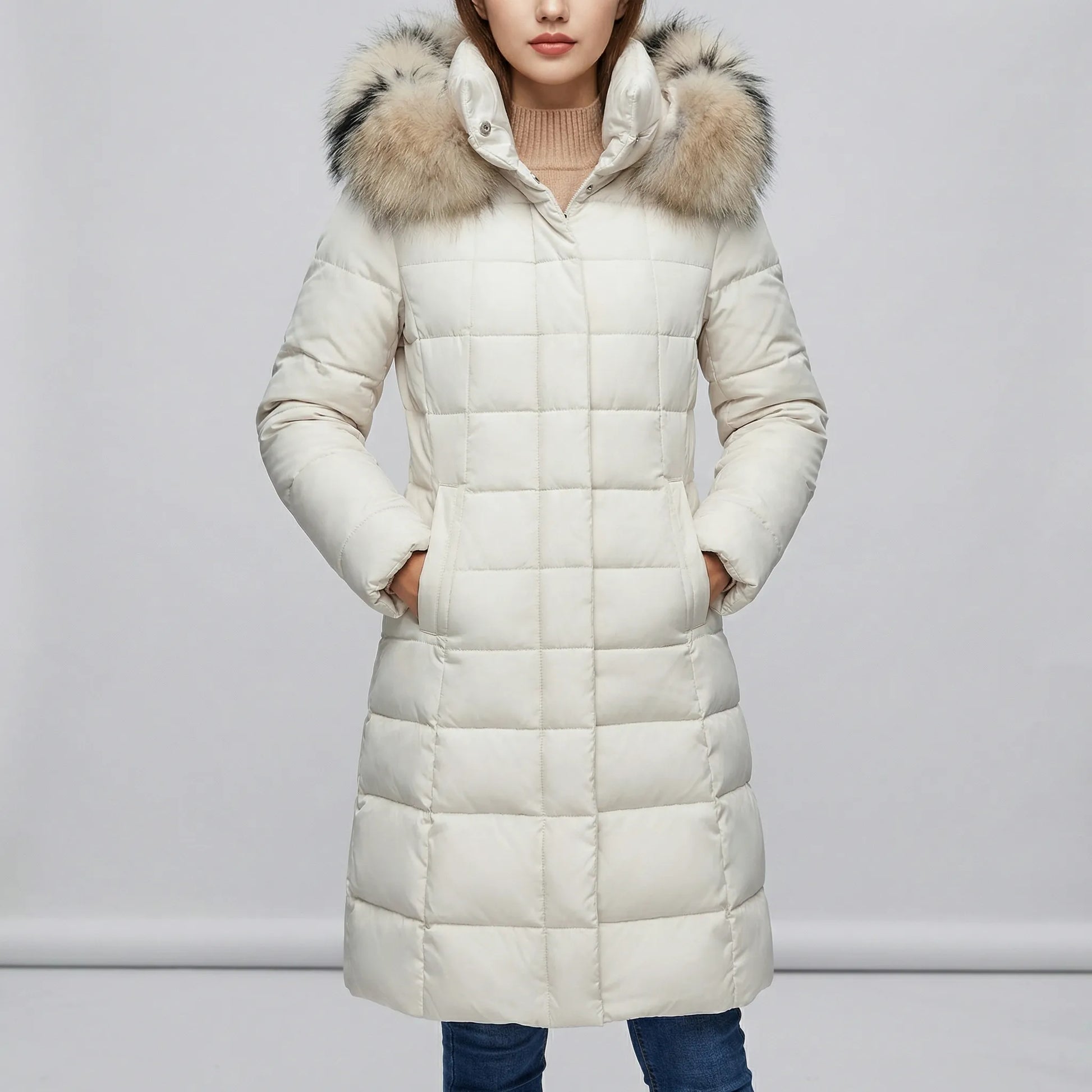 Long Ladies Puffer Coat - Tanja