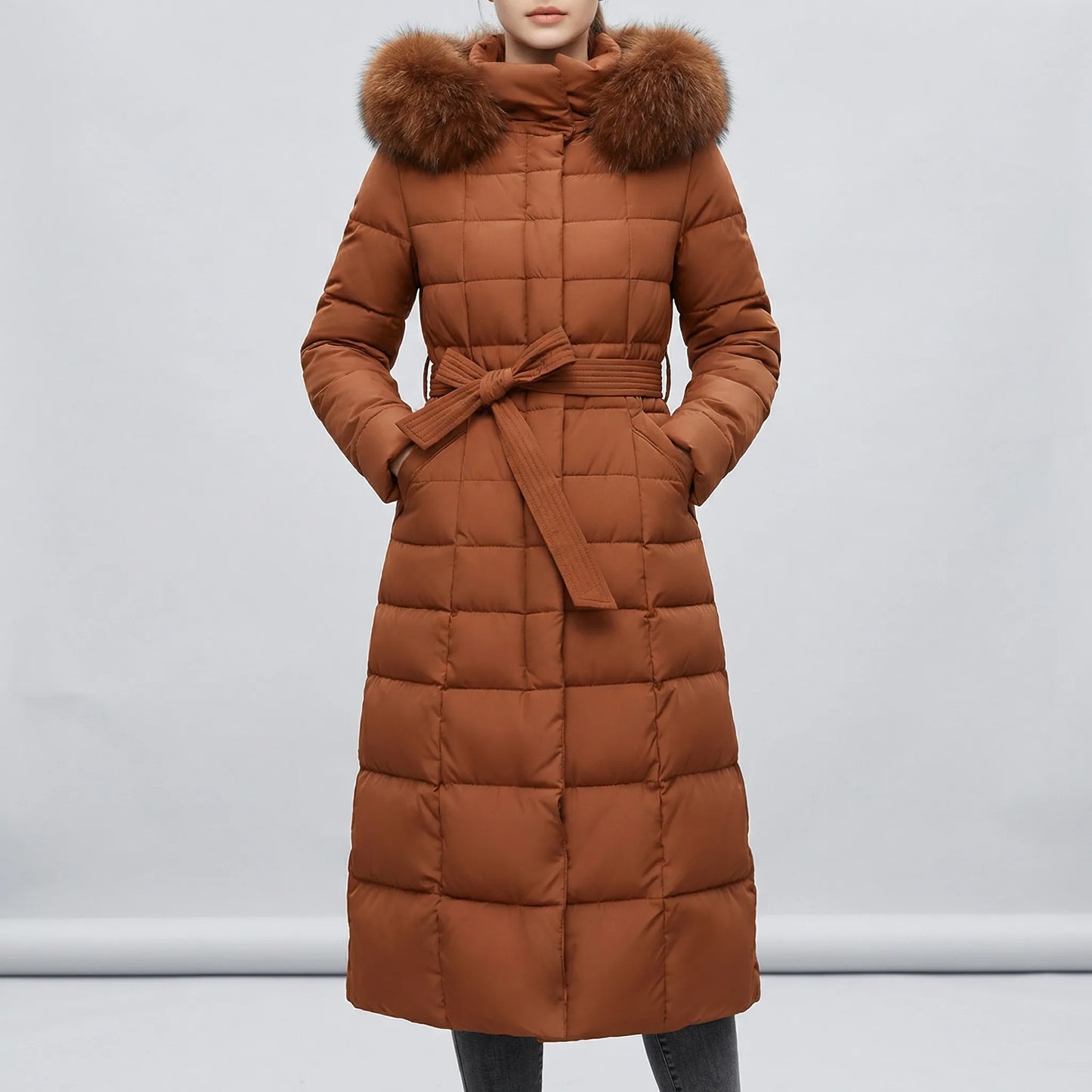 Long Ladies Puffer Coat - Tanja