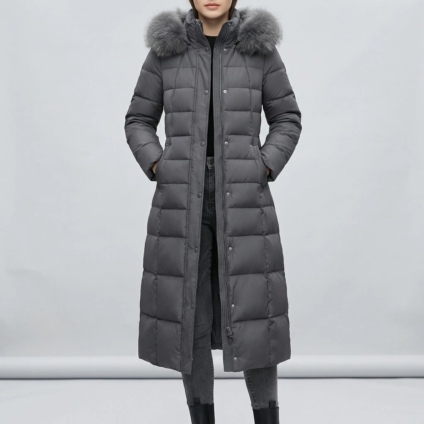 Long Ladies Puffer Coat - Tanja