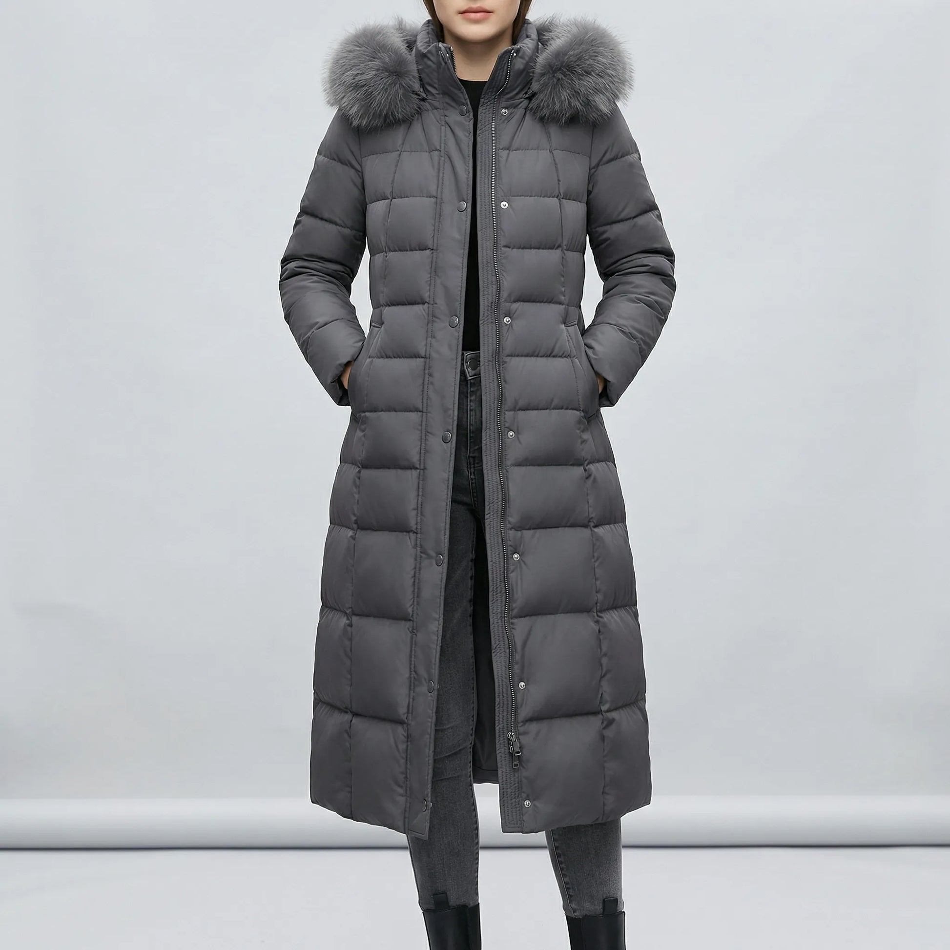 Long Ladies Puffer Coat - Tanja