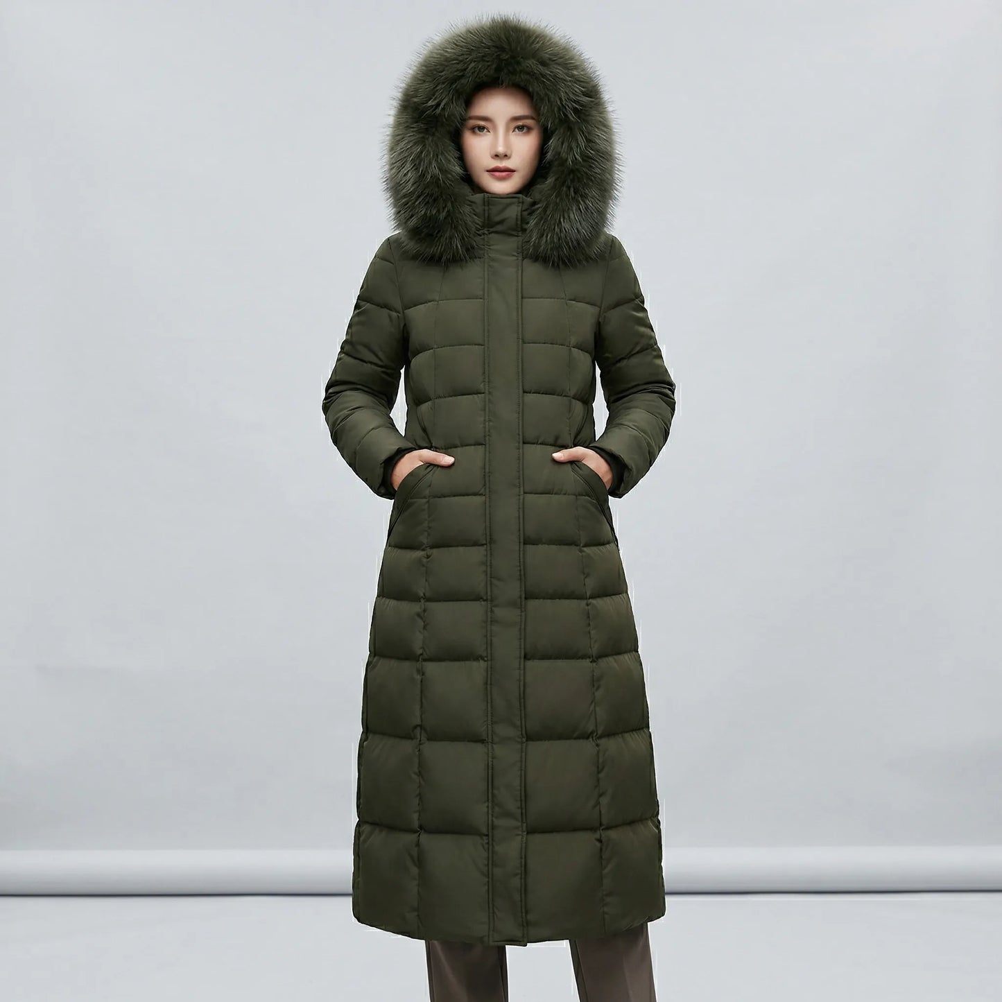 Long Ladies Puffer Coat - Tanja