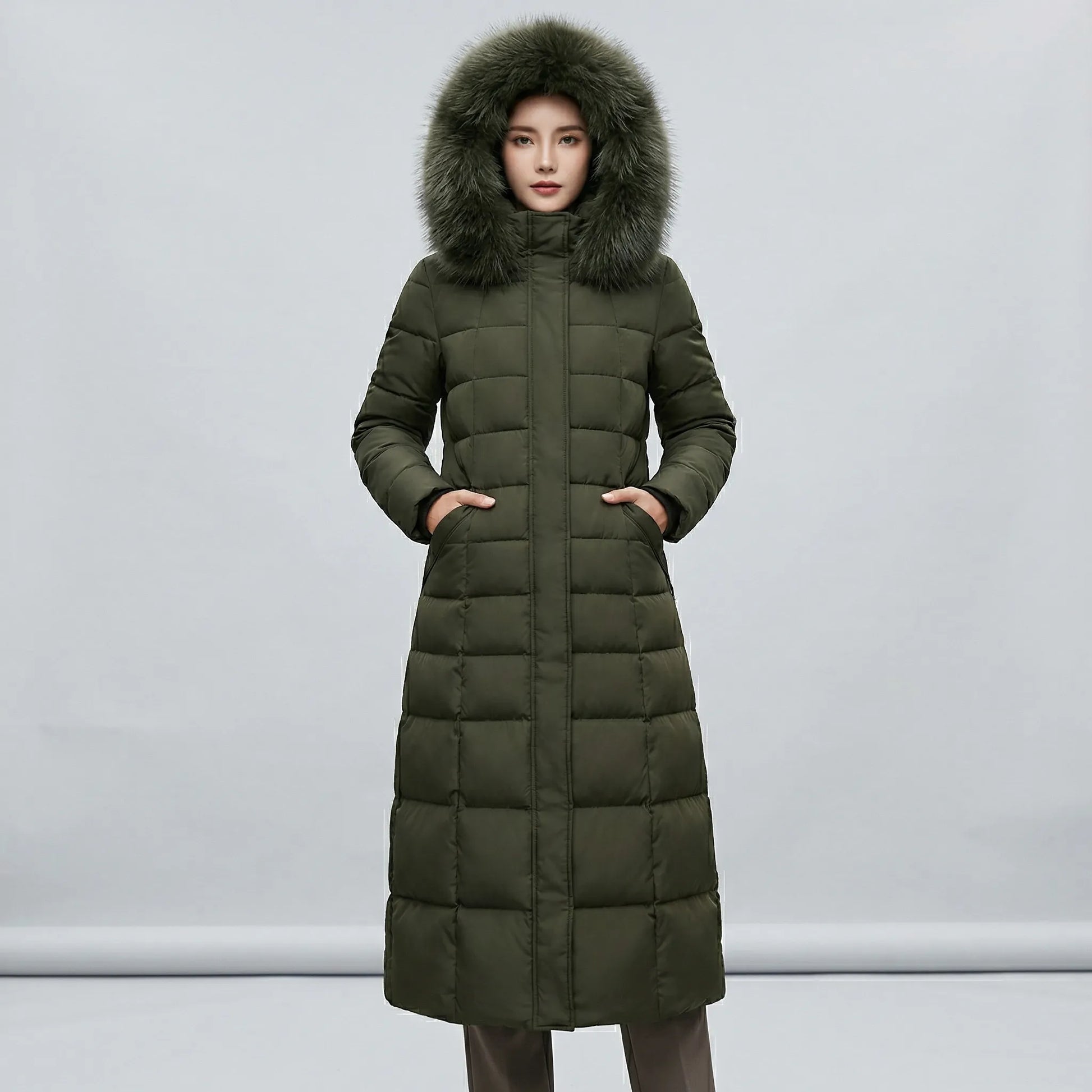 Long Ladies Puffer Coat - Tanja