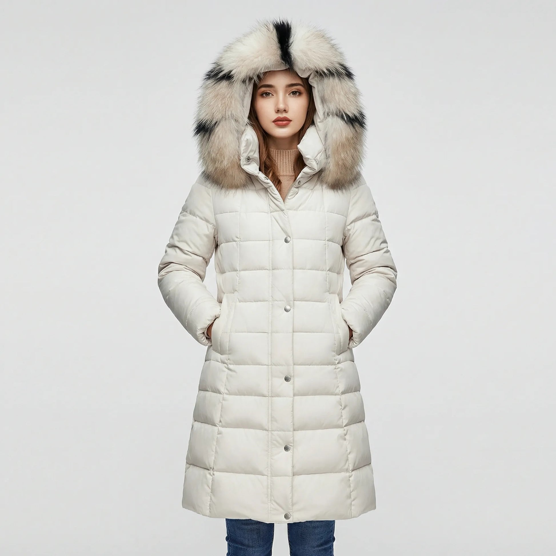 Long Ladies Puffer Coat - Tanja