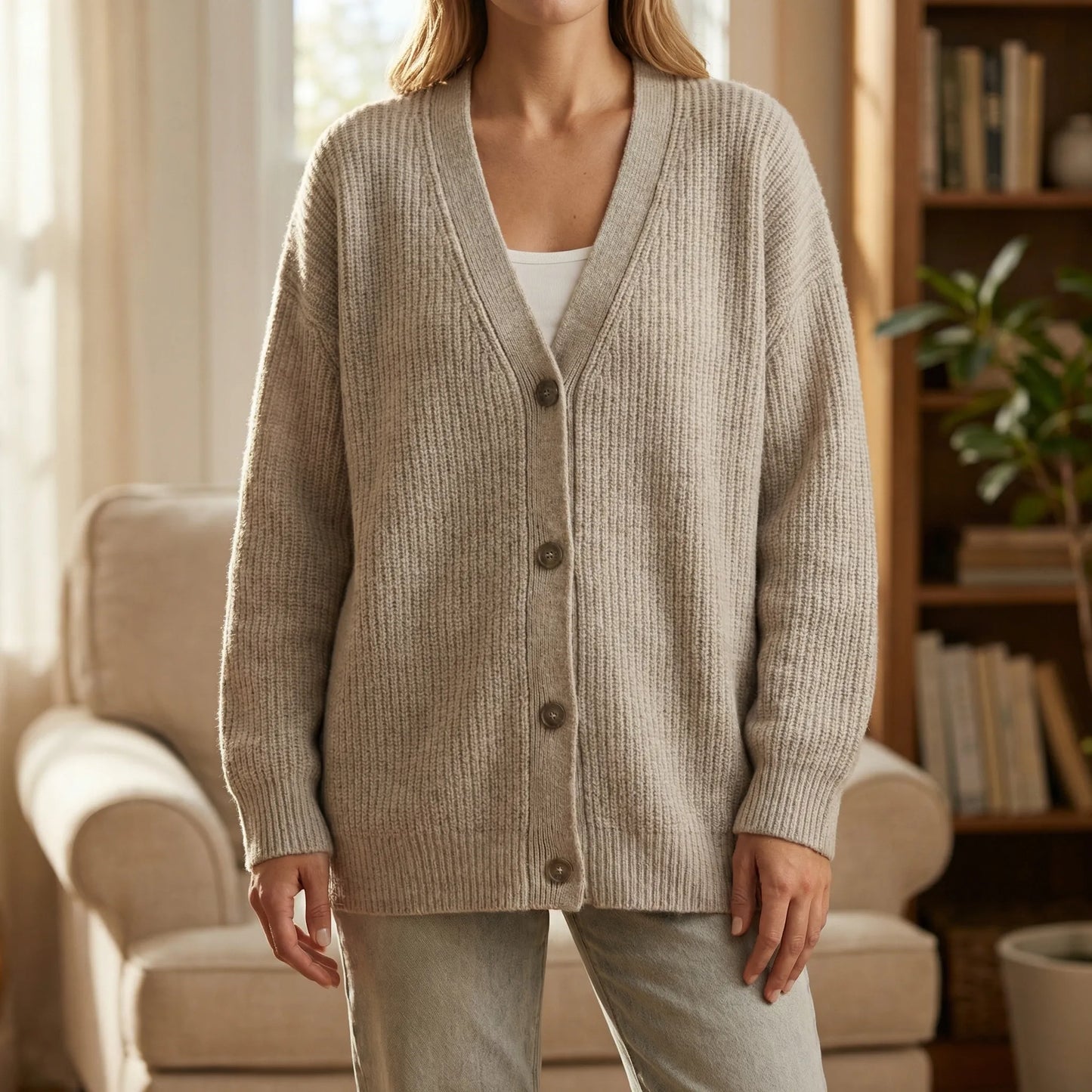 Long Open-Front Cardigan - Lene