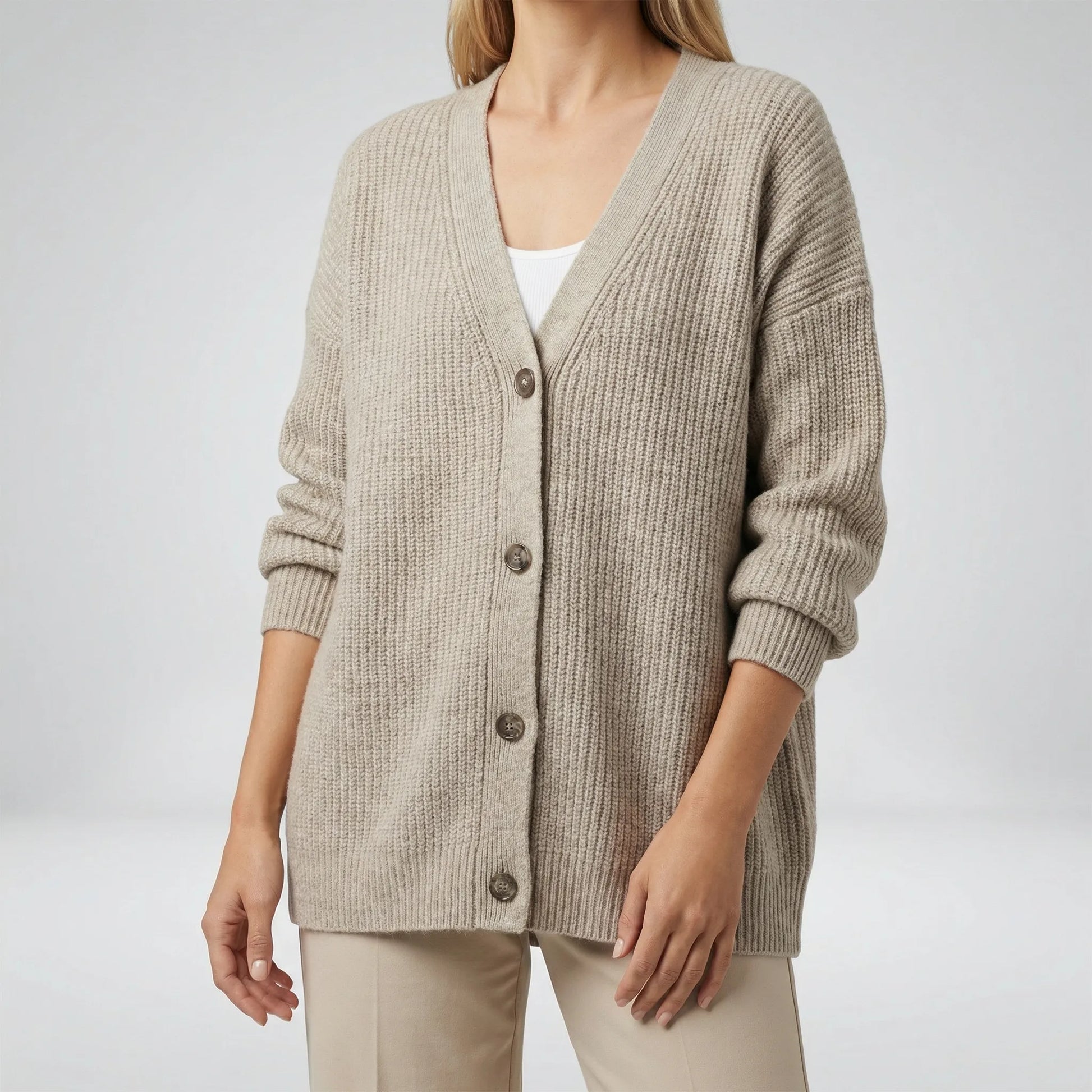 Long Open-Front Cardigan - Lene