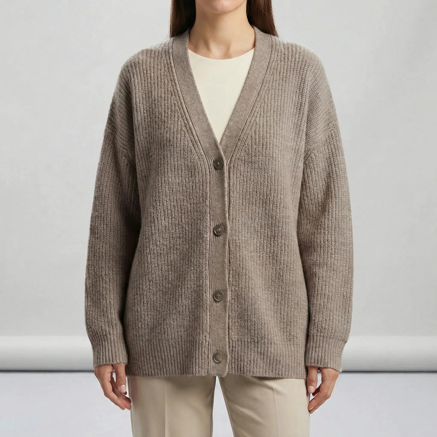 Long Open-Front Cardigan - Lene