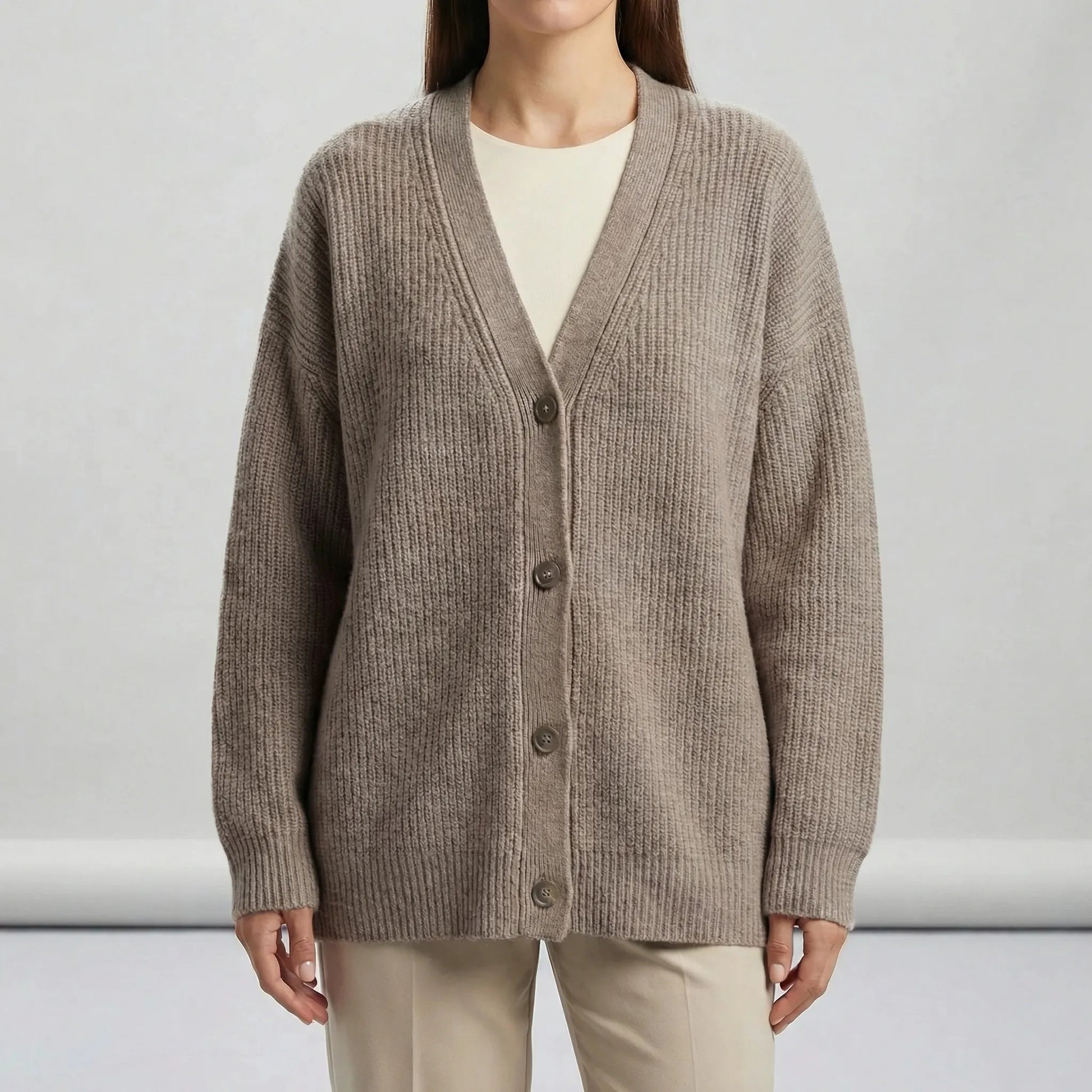 Long Open-Front Cardigan - Lene