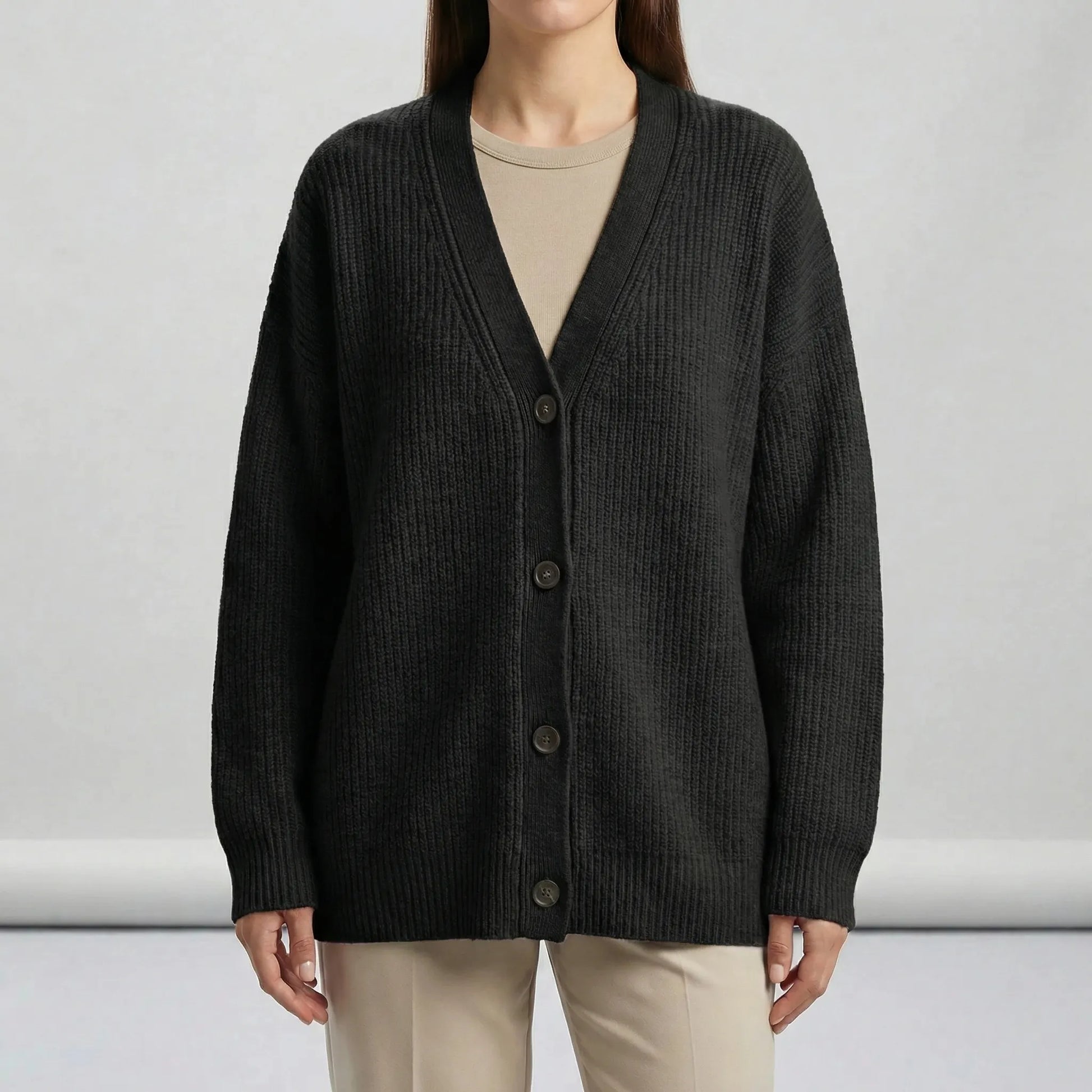 Long Open-Front Cardigan - Lene