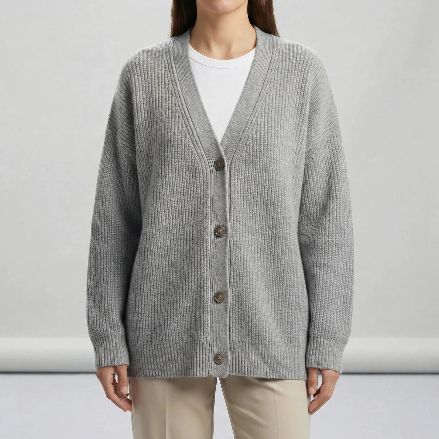Long Open-Front Cardigan - Lene