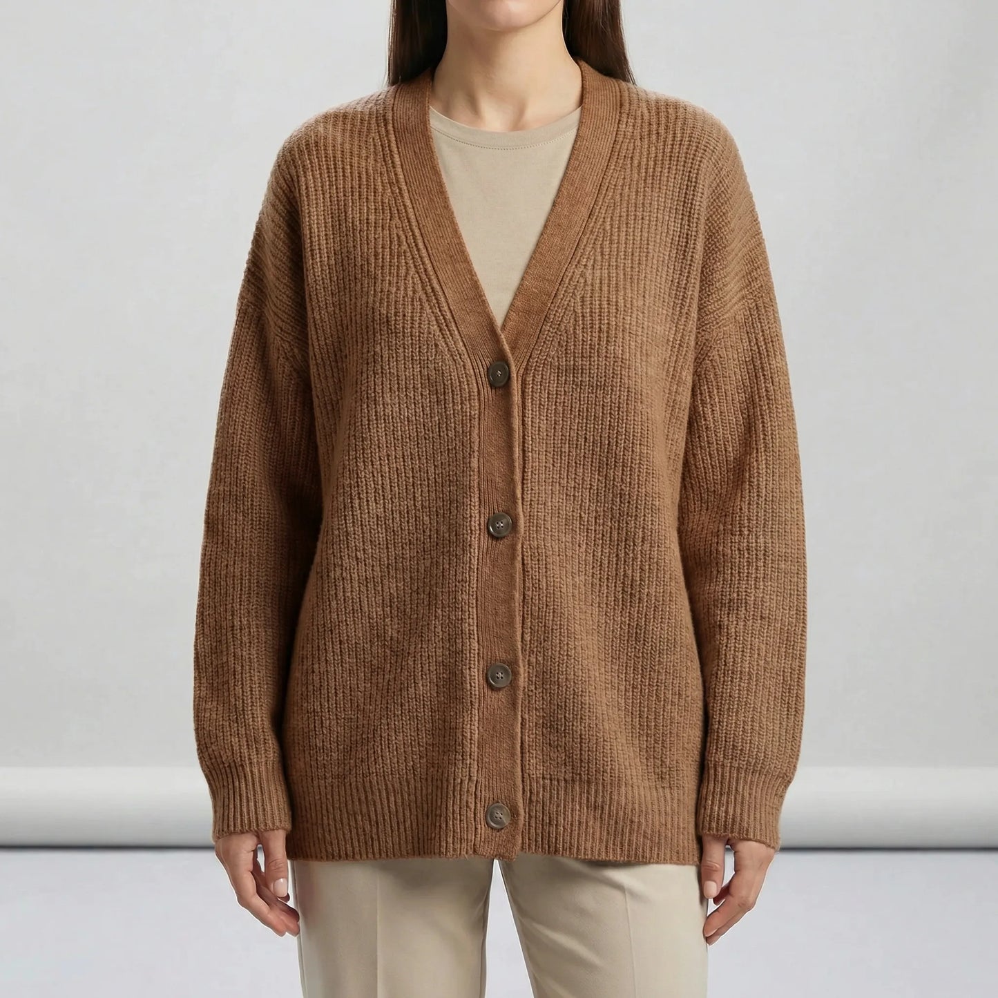 Long Open-Front Cardigan - Lene