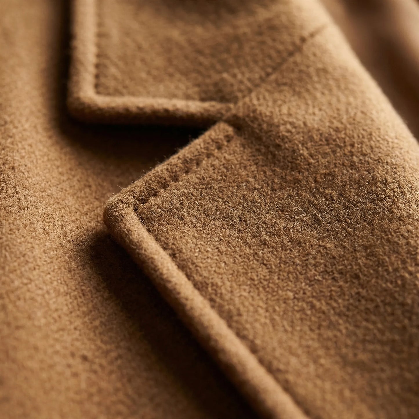 Long Single-Breasted Lapel Overcoat - Russell