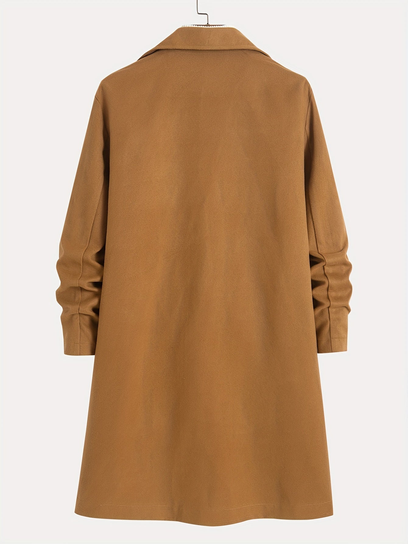 Long Single-Breasted Lapel Overcoat - Russell