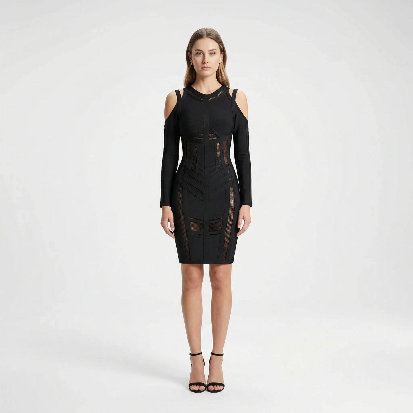 Long Sleeve Bandage Dress - Emilie