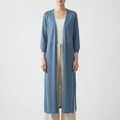 Long Sleeve Cardigan Sweater - Sandy