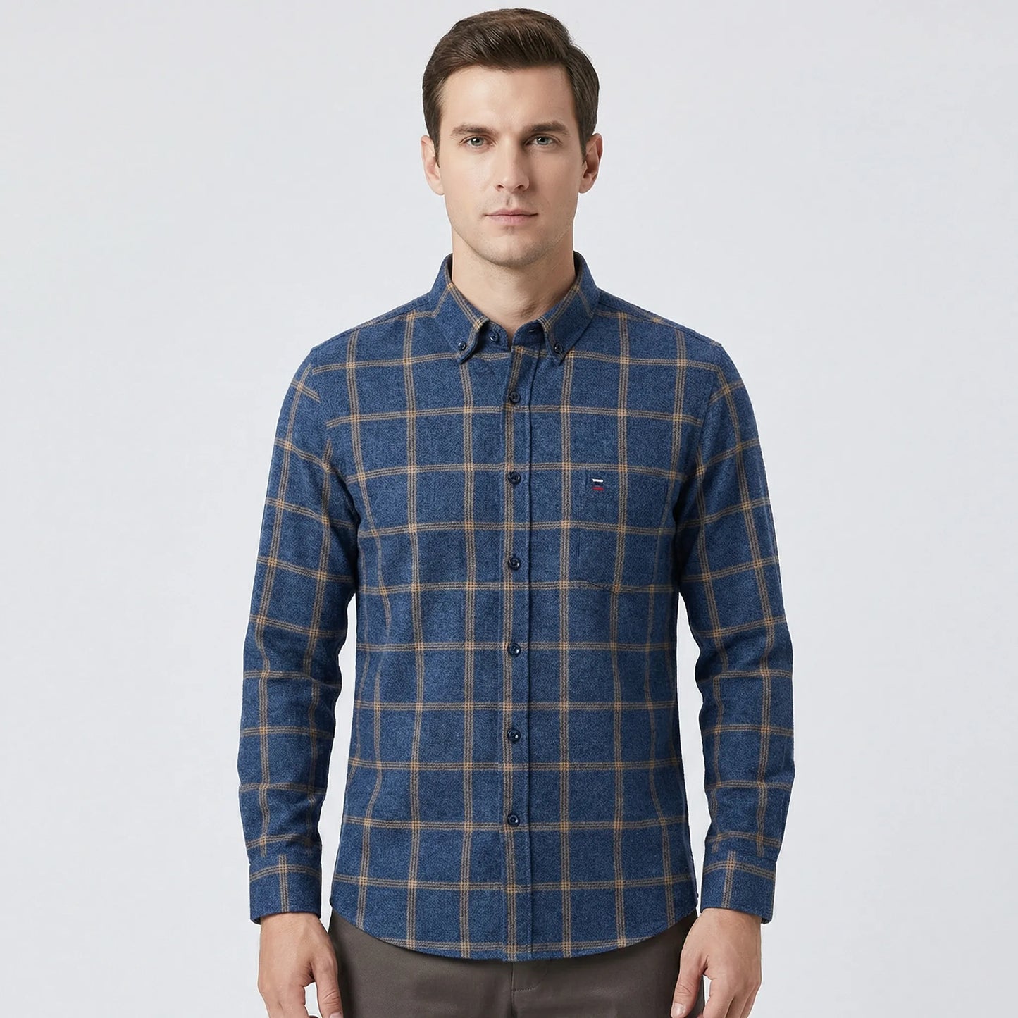 Long Sleeve Checked Shirt - Rayan
