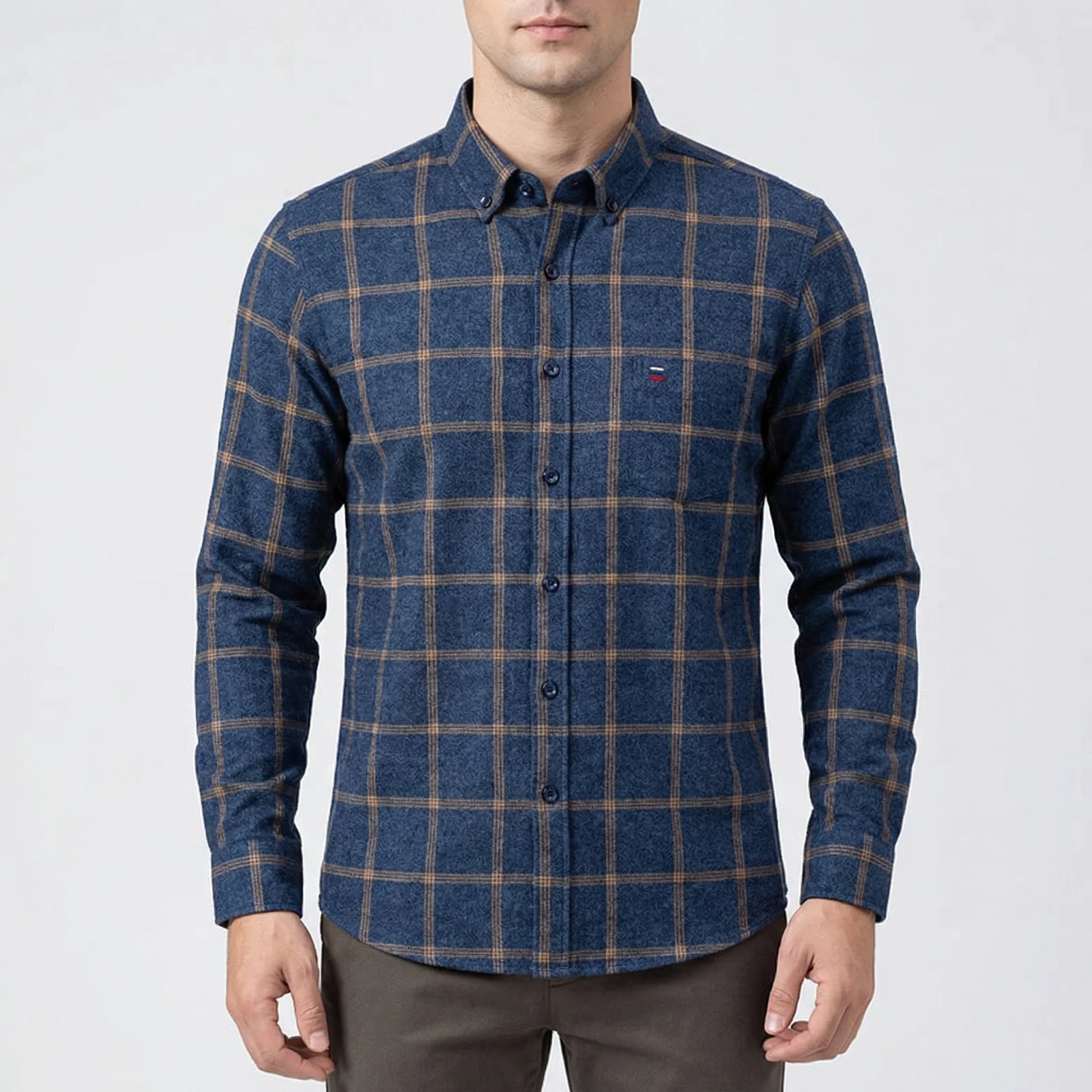 Long Sleeve Checked Shirt - Rayan