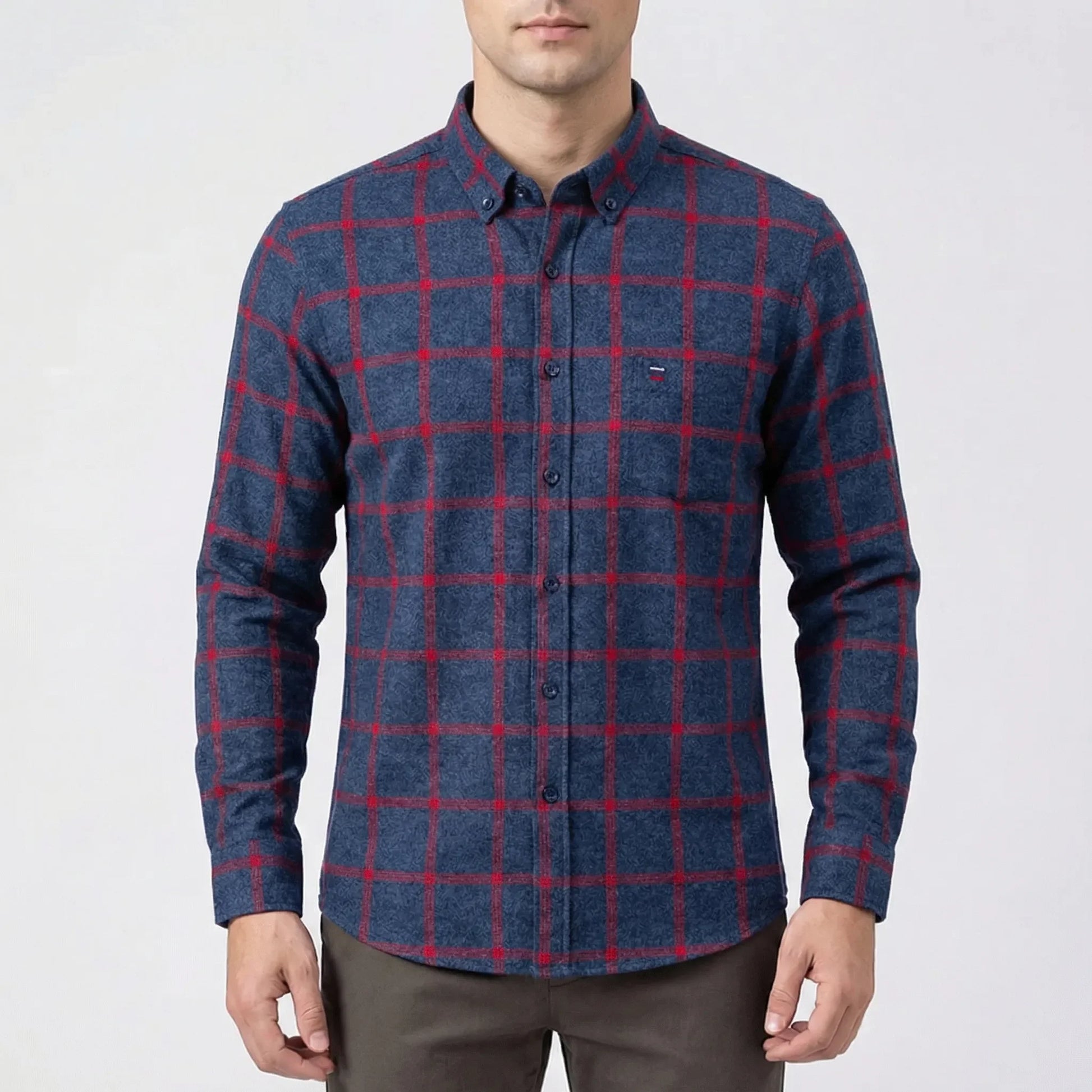 Long Sleeve Checked Shirt - Rayan