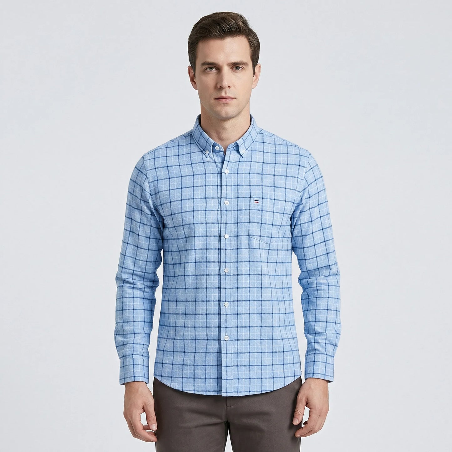 Long Sleeve Checked Shirt - Rayan