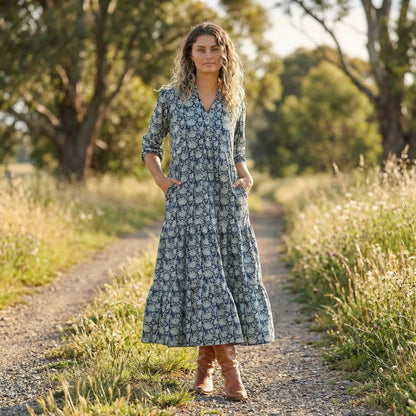 Long Sleeve Maxi Dress - Joleen