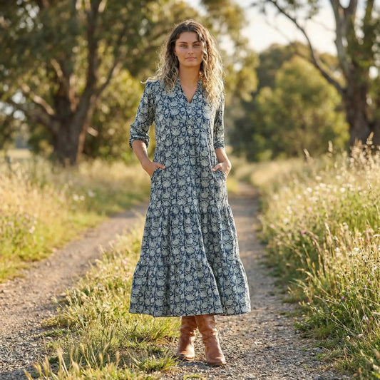 Long Sleeve Maxi Dress - Joleen
