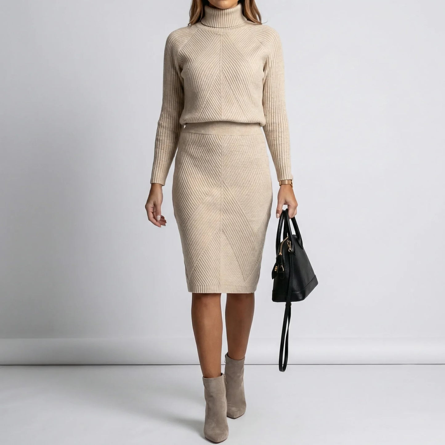 Long Sleeve Midi Dress - Viktoria