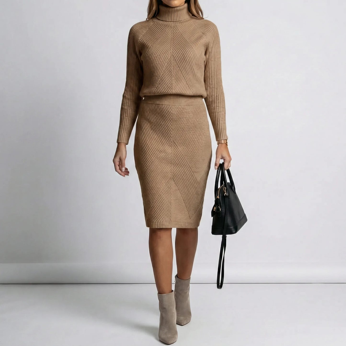 Long Sleeve Midi Dress - Viktoria