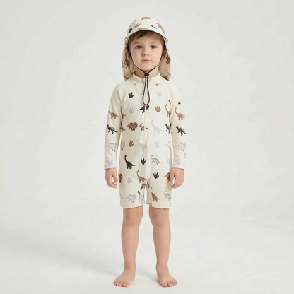 Long Sleeve Toddler Swimsuit Set - Shellkin