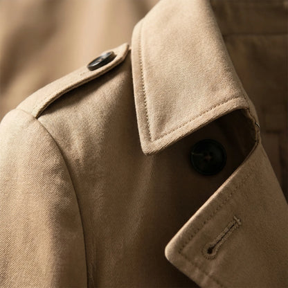Long Tailored Trench Coat - Alicia