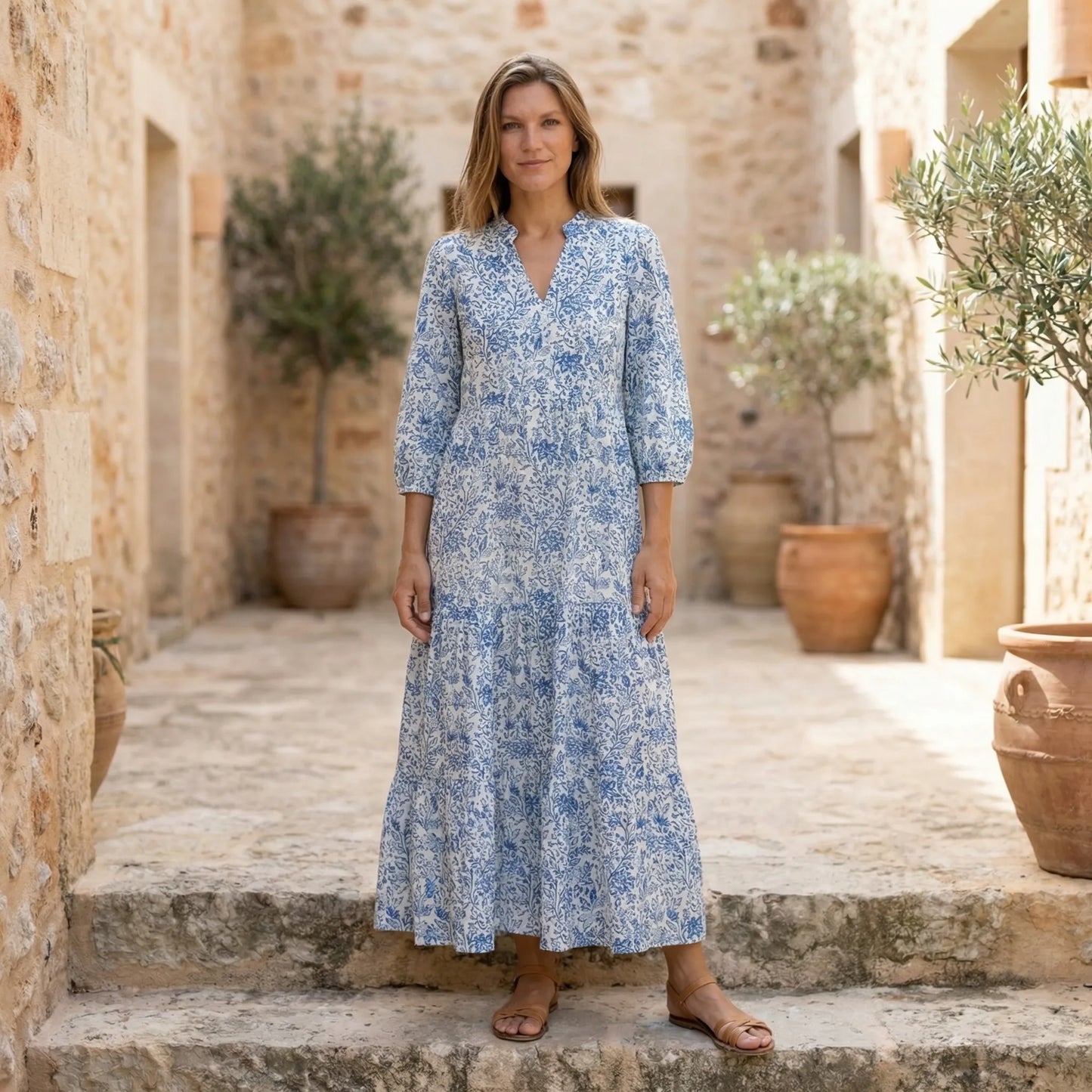 Long Tiered Maxi Dress - Kimberley