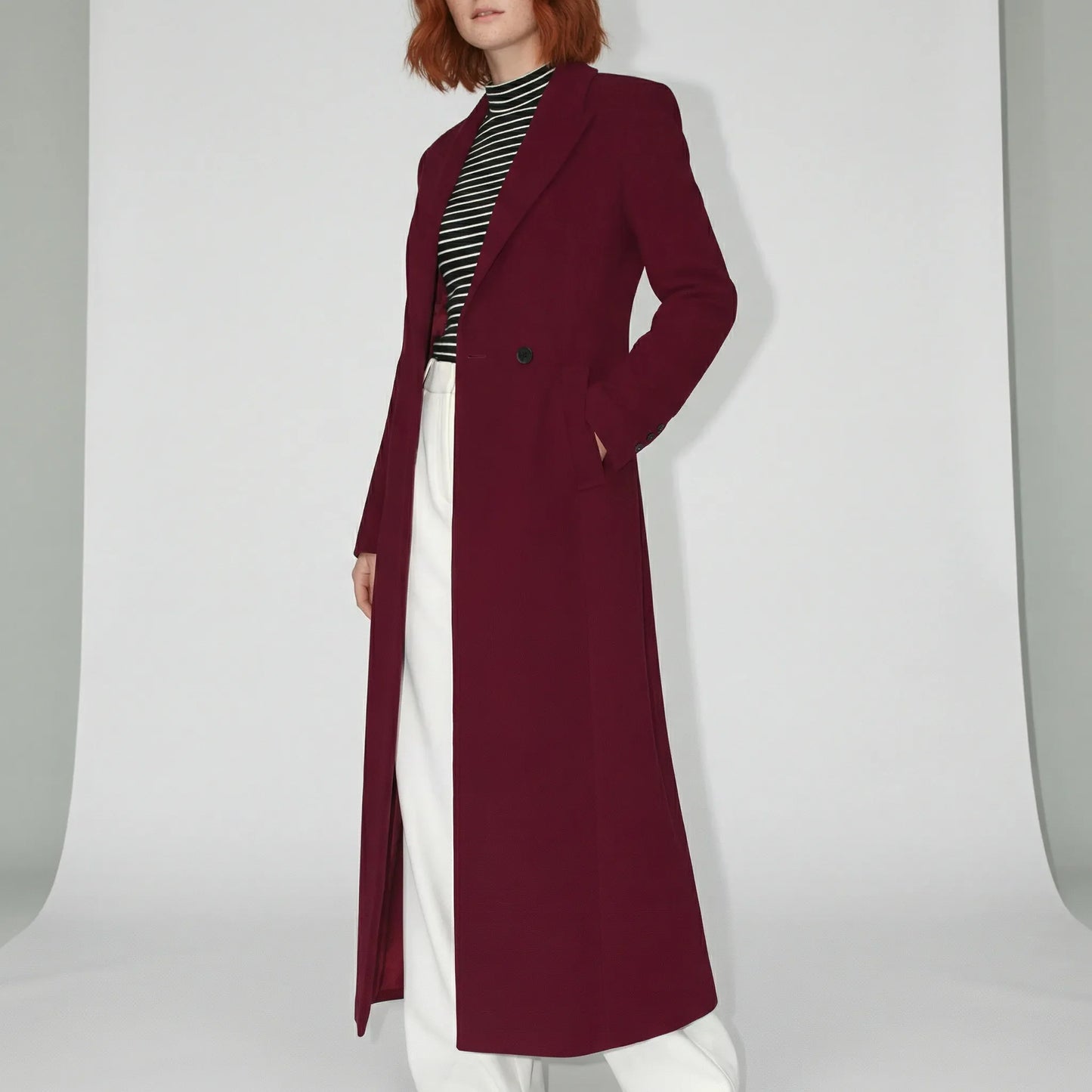 Longline Tailored Coat - Colleen