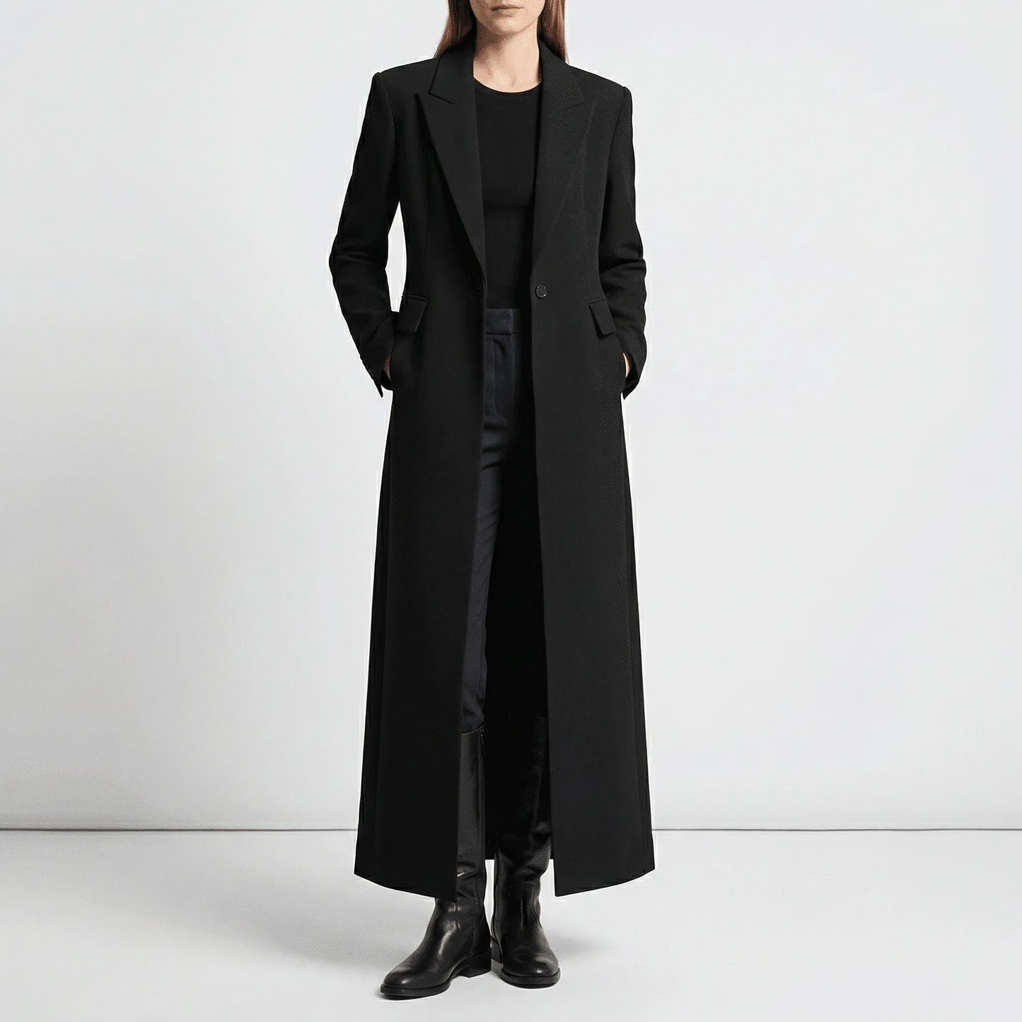 Longline Tailored Coat - Colleen