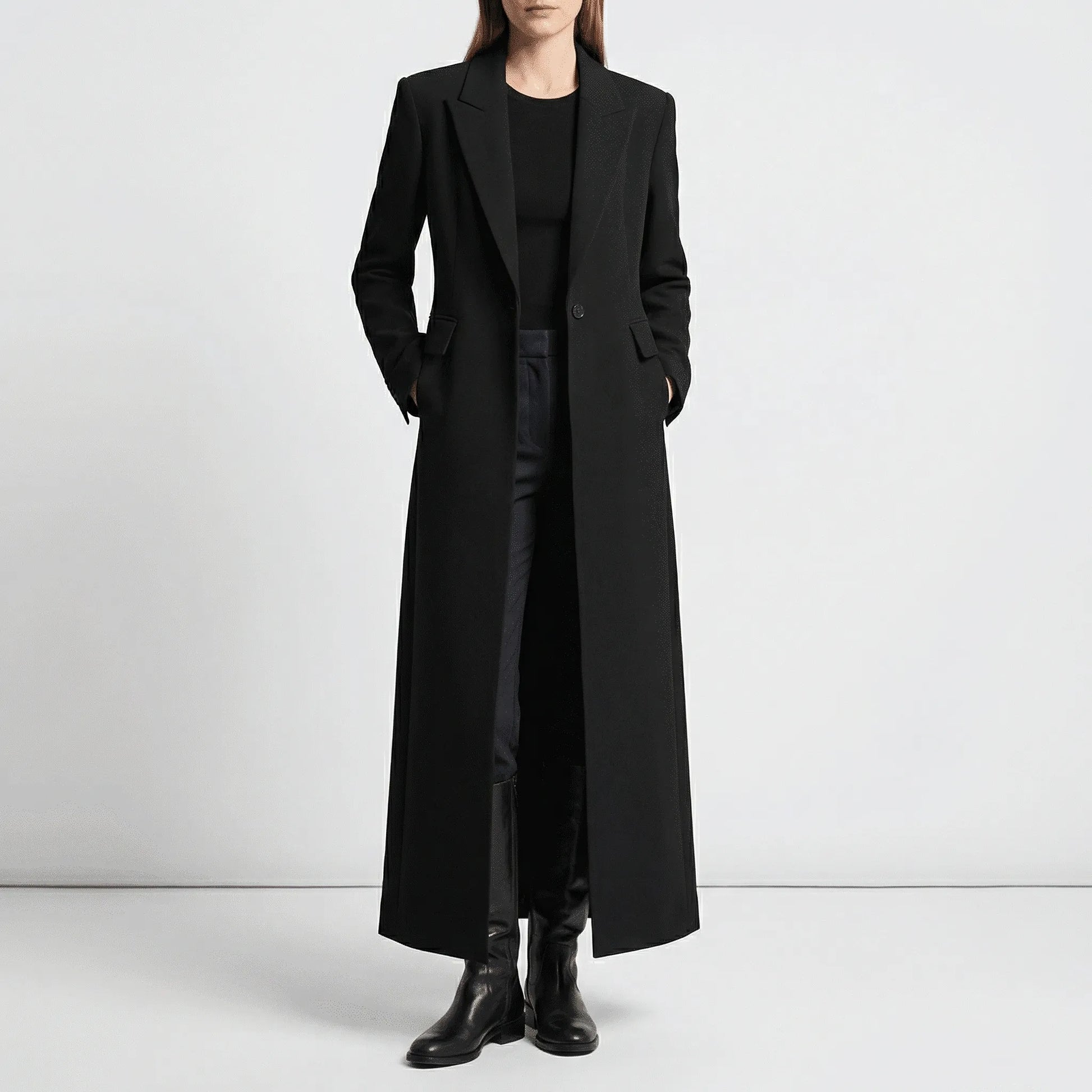 Longline Tailored Coat - Colleen