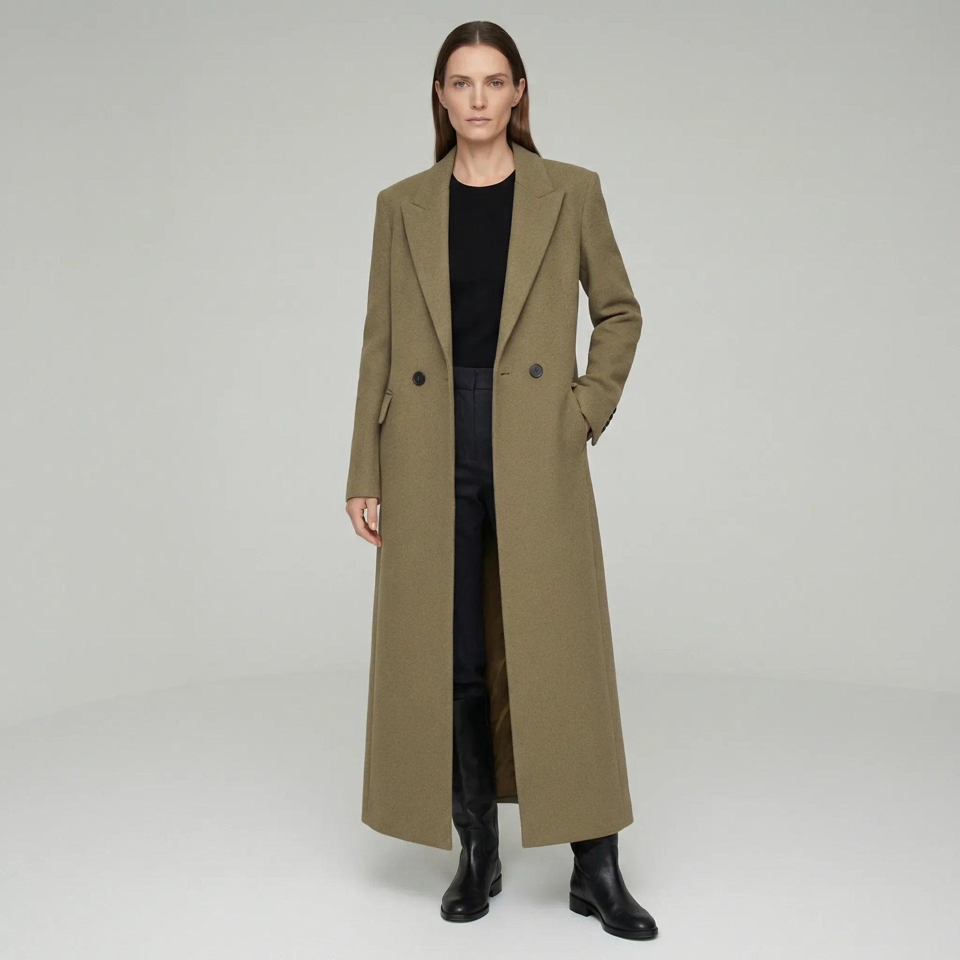 Longline Tailored Coat - Colleen