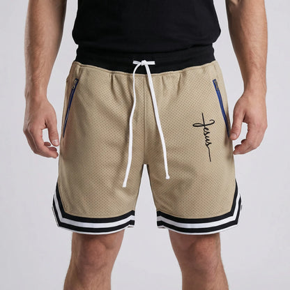 Loose Fit Athletic Basketball Shorts - Chad