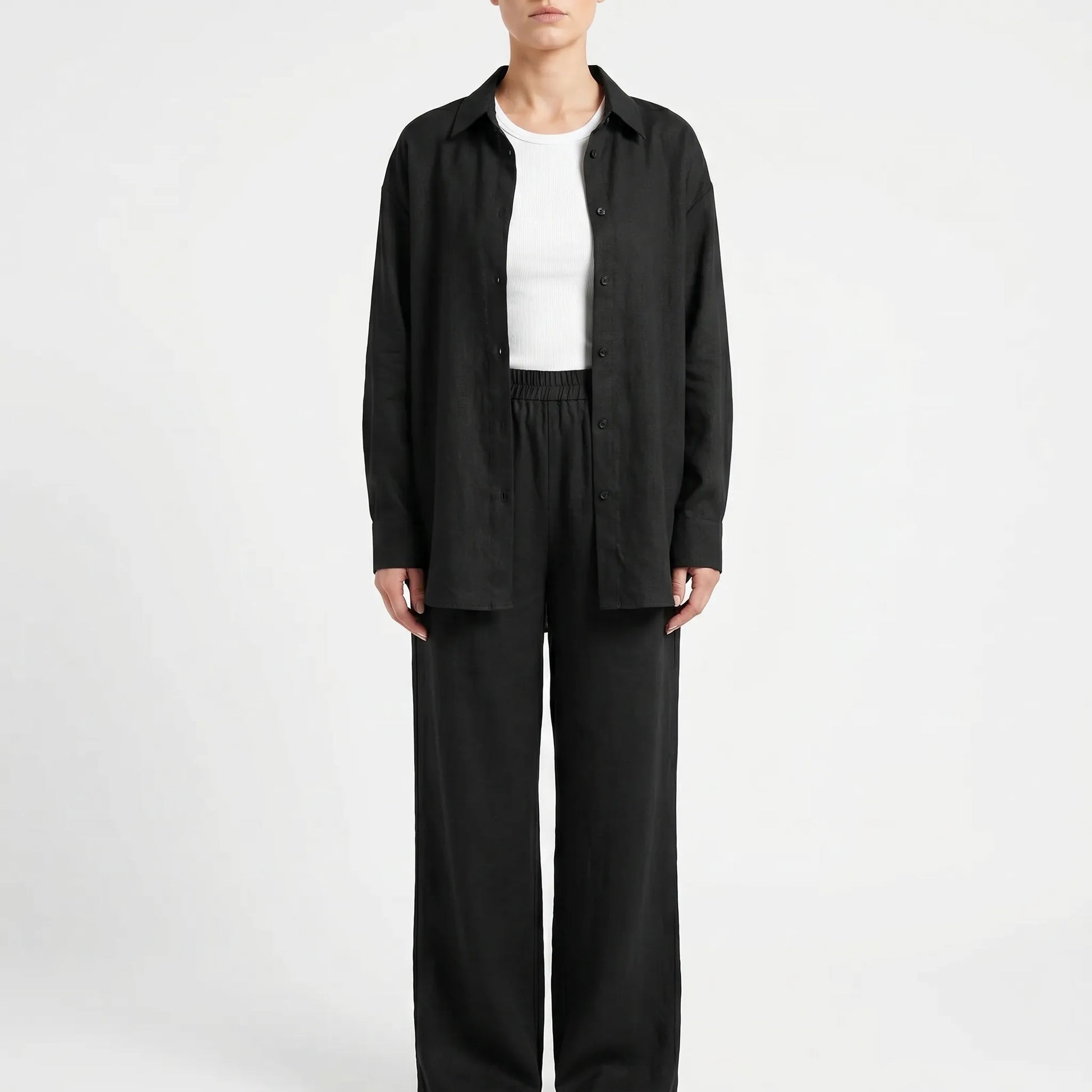 Loose Fit Two Piece Trouser Set - Desiree