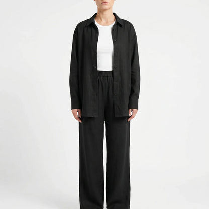 Loose Fit Two Piece Trouser Set - Desiree
