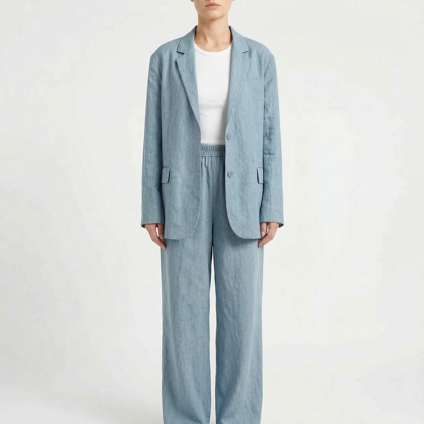 Loose Fit Two Piece Trouser Set - Desiree