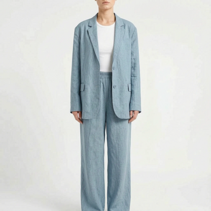 Loose Fit Two Piece Trouser Set - Desiree