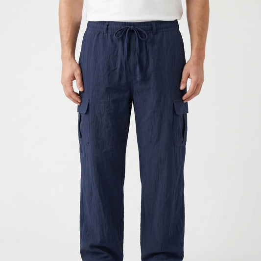 Loose Straight Leg Cargo Trousers -  Otis
