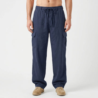 Loose Straight Leg Cargo Trousers -  Otis