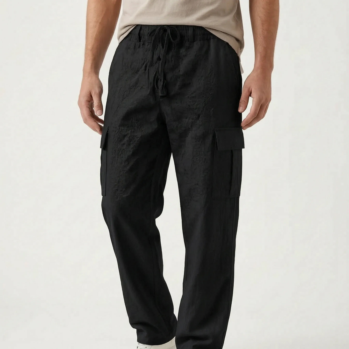 Loose Straight Leg Cargo Trousers -  Otis