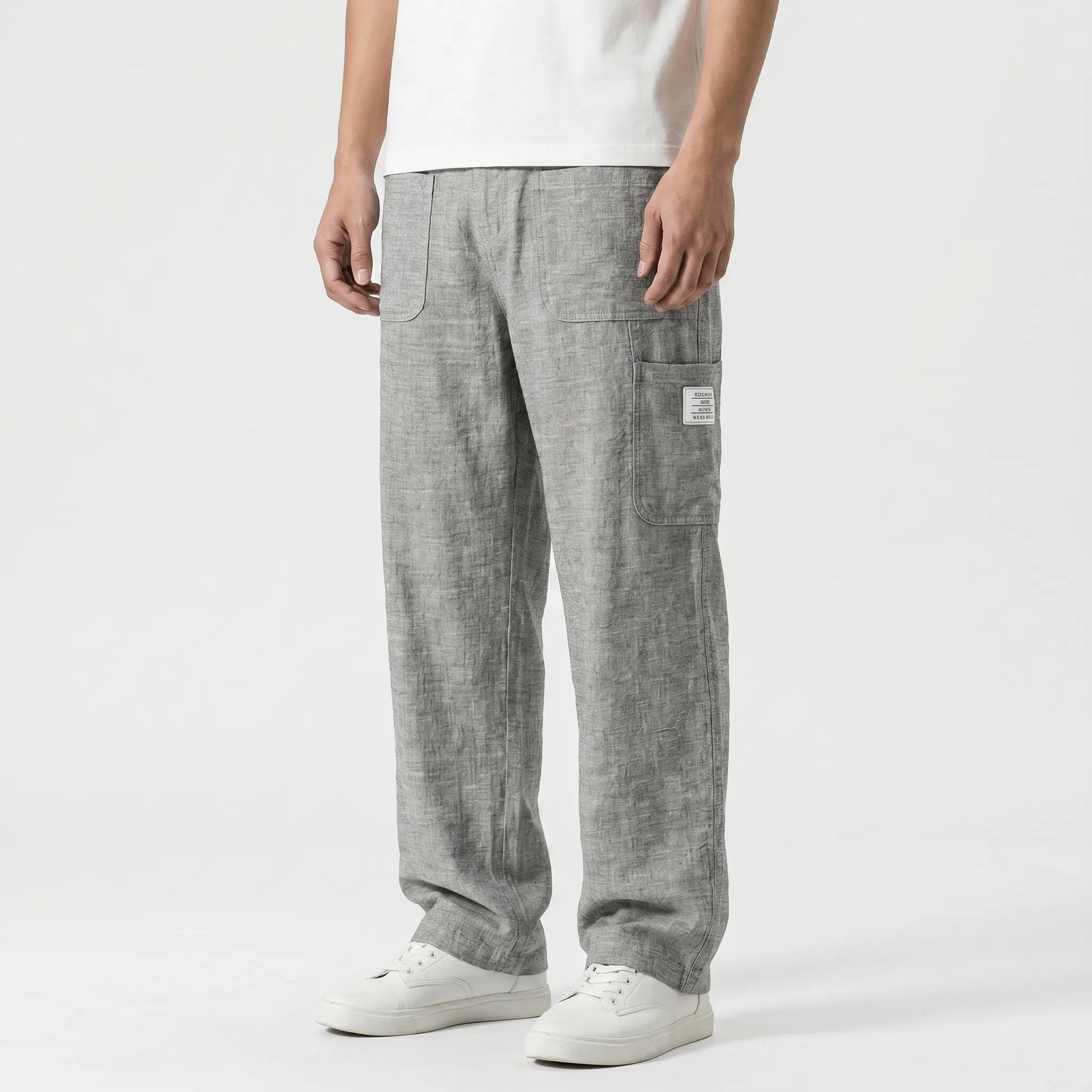 Loose Straight Leg Trousers -  Neal