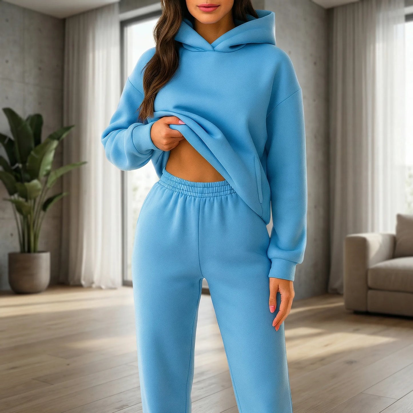 Loungewear Set With Hood - Alexia