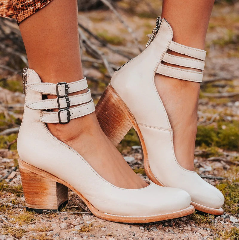 Autumnal & stylish women's leather shoes with slip-resistant sole – Amalia